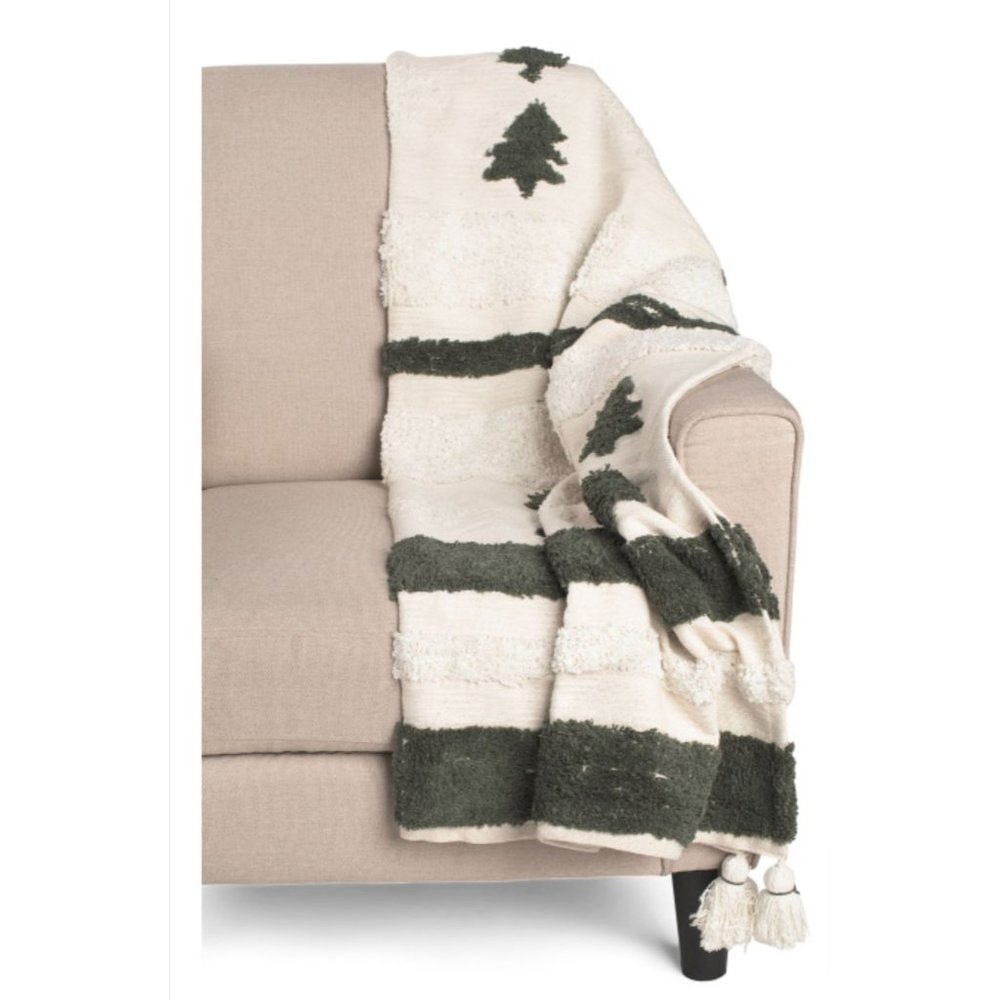 SNOW DAY Winter Wonderland Tufted Throw